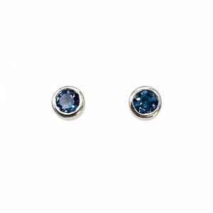 S925 London Blue Topaz Stud Earrings